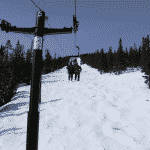 bad ski news -- riding up a chairlift