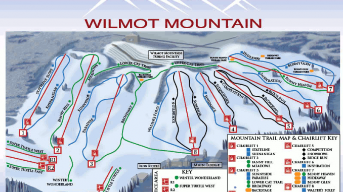 Vail Resorts Buys Wilmot Mountain. The Wilmot Mountain Trail Map