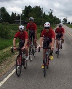 Group Cycling  Culture-- Four Diablo Cyclists on a Ride