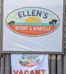 A sign for "Ellen's Resort and Apartelle"